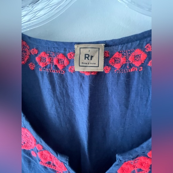 ROSE & ROSE MEXICAN STYLE EMBROIDERED S/S DRESS IN LADIES SIZE LARGE - CUTE! - Picture 2 of 8